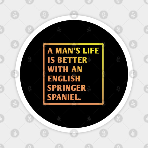 English Springer spaniel Magnet by BlackMeme94